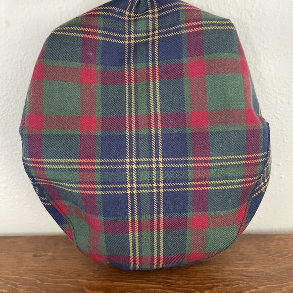 100% Pure New Wool Irish County Tartans Beret Cap Hat Tweed Plaid Vtg Excellent - Picture 6 of 6